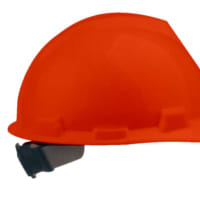 Gambar Krisbow Brim Helm Keselamatan Kerja Hdpe - Orange