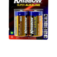 Gambar Krisbow Baterai Alkaline Ukuran D 2 Pcs