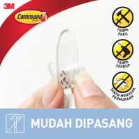 Gambar 3m Command Gantungan Clear Small Hooks 17092clr