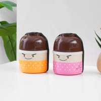 Gambar Kris Bento Kotak Makan Anak Motif Printing - Pink