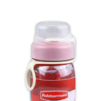 Gambar Rubbermaid 600 Ml Botol Minum Dengan Sedotan - Merah