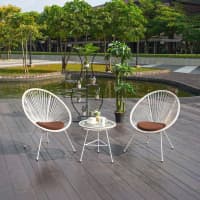 Gambar Soleil Acapulco Set Kursi & Meja Teras - Putih