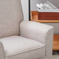 Gambar Nordia Lumi Sofa Fabric 1 Seater - Abu-abu