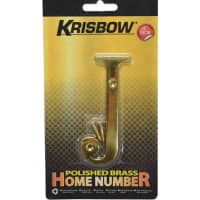 Gambar Krisbow Huruf Rumah J Polish Brass 10 Cm