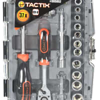 Gambar Tactix Set Kunci Sok Sq1/4 Inci 5.5-14 Mm 37 Pcs