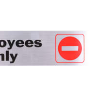 Gambar Hy-ko Stiker Anodized Employees Only 0.02x2x8.5 Cm