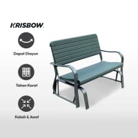 Gambar Krisbow Kursi Ayun Taman 2 Seater - Hijau Tua