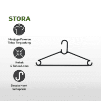 Gambar Stora 40 Cm Set 10 Pcs Hanger Plastik Hr021