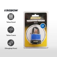 Gambar Krisbow Gembok Tahan Air Short Beam 40 Mm - Biru