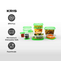 Gambar Kris Set 24 Pcs Wadah Makanan - Hijau