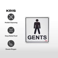 Gambar Kris Stiker Anodized Gents 9x10 Cm