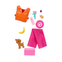 Gambar Barbie Set Boneka Dengan Surfboard & Pet Puppy Hpl69