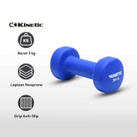 Gambar Kinetic Dumbbell Neoprene 3 Kg - Biru