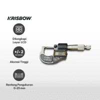 Gambar Krisbow Alat Ukur Micrometer Digital 0-25 Mm