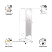 Gambar Informa Cermin Lantai 02 159.5x38.5x60.5 Cm - Putih