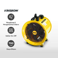 Gambar Krisbow 12 Inci Kipas Ventilator Industrial - Kuning