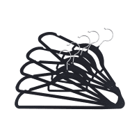 Gambar Stora Set 24 Pcs Hanger Plastik Velvet - Hitam