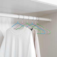 Gambar Stora 40 Cm Set 6 Pcs Hanger Pvc Coating - Pink/hitam/hijau