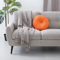 Gambar Informa Bantal Sofa 40 Cm Stitch Round Quinn - Orange