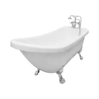 kris-bathtub-classic-chrome-legs-c-3015---putih