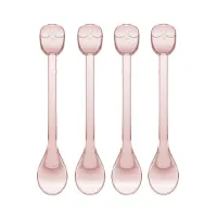 koziol-set-4-pcs-elli-sendok-kue---pink