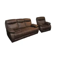 cheers-mackenna-set-sofa-recliner-fabric-1-&-3-seater---cokelat