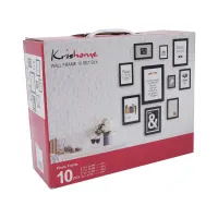 kris-set-10-pcs-bingkai-foto-dinding---hitam