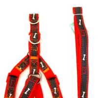 pet-kingdom-harness-&-tali-anjing-jean-20mm---merah