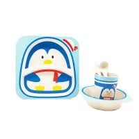 okiedog-freckles-set-5-pcs-perlengkapan-makan-anak-penguin-a00101p