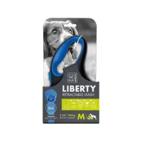 m-pets-5-mtr-liberty-tali-anjing-retractable-medium---biru