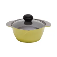 cheftopf-20-cm-panci-casserole-dengan-tutup-kaca---kuning