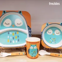 okiedog-freckles-set-5-pcs-perlengkapan-makan-anak-owl