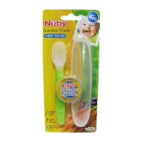 nuby-set-alat-makan-gf-silicone-spoon-with-case-113260