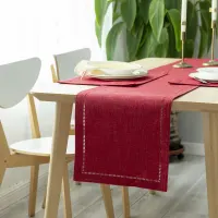 informa-table-runner-&-tatakan-piring-set-eyelet---merah-maroon