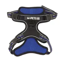 m-pets-ukuran-m-harness-anjing-hiking---biru-elektrik