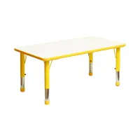 informa-yuki-meja-belajar-anak-adjustable-rectangle---kuning