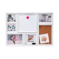 arthome-bingkai-foto-5-slot-dengan-whiteboard-&-corkboard---putih