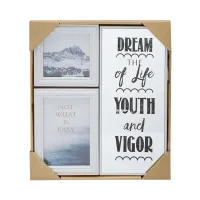 arthome-set-3-pcs-bingkai-foto-&-hiasan-dinding-dreams---putih