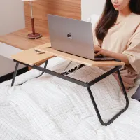 odi-meja-lipat-laptop-dengan-mouse-pad---cokelat