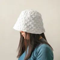 ataru-topi-bucket-checkered-texture---putih