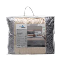 sleeplite-210x220-cm-bed-cover-polyester-mix-stripe---oranye