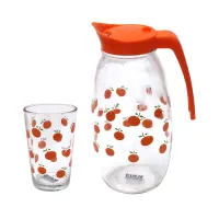 kris-set-7-pcs-teko-minum-dan-gelas-orange