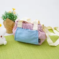 ataru-tas-selempang-lipat-nylon---pink/putih/biru