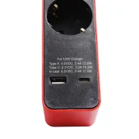 krisbow-stop-kontak-6-socket-dengan-port-usb-&-type-c---merah