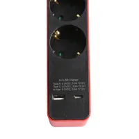 krisbow-stop-kontak-3-socket-dengan-port-usb-&-type-c---merah