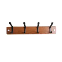 stora-45x7x8-cm-gantungan-pakaian-dinding-4-hooks---cokelat-walnut