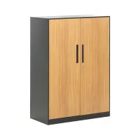 informa-berne-kabinet-kantor-metal-2-pintu-medium---cokelat/hitam