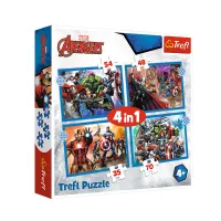 trefl-puzzle-4-in-1-brave-avengers-34386