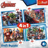 trefl-puzzle-4-in-1-brave-avengers-34386