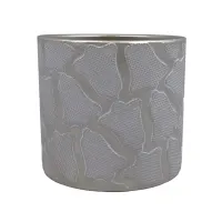 arthome-13.5cm-pot-tanaman-keramik-bell---silver-champagne